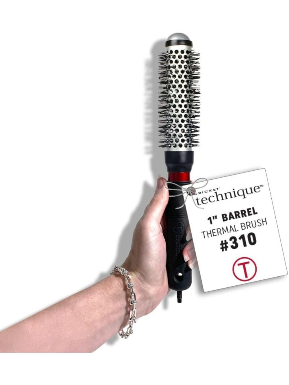 1” Thermal Hair Brush for Curling & Styling - Anti-Static Tourmaline Bristles